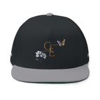 Butterfly Win - Embroidered Flat Cap