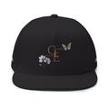 Butterfly Win - Embroidered Flat Cap