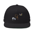 Butterfly Win - Embroidered Flat Cap