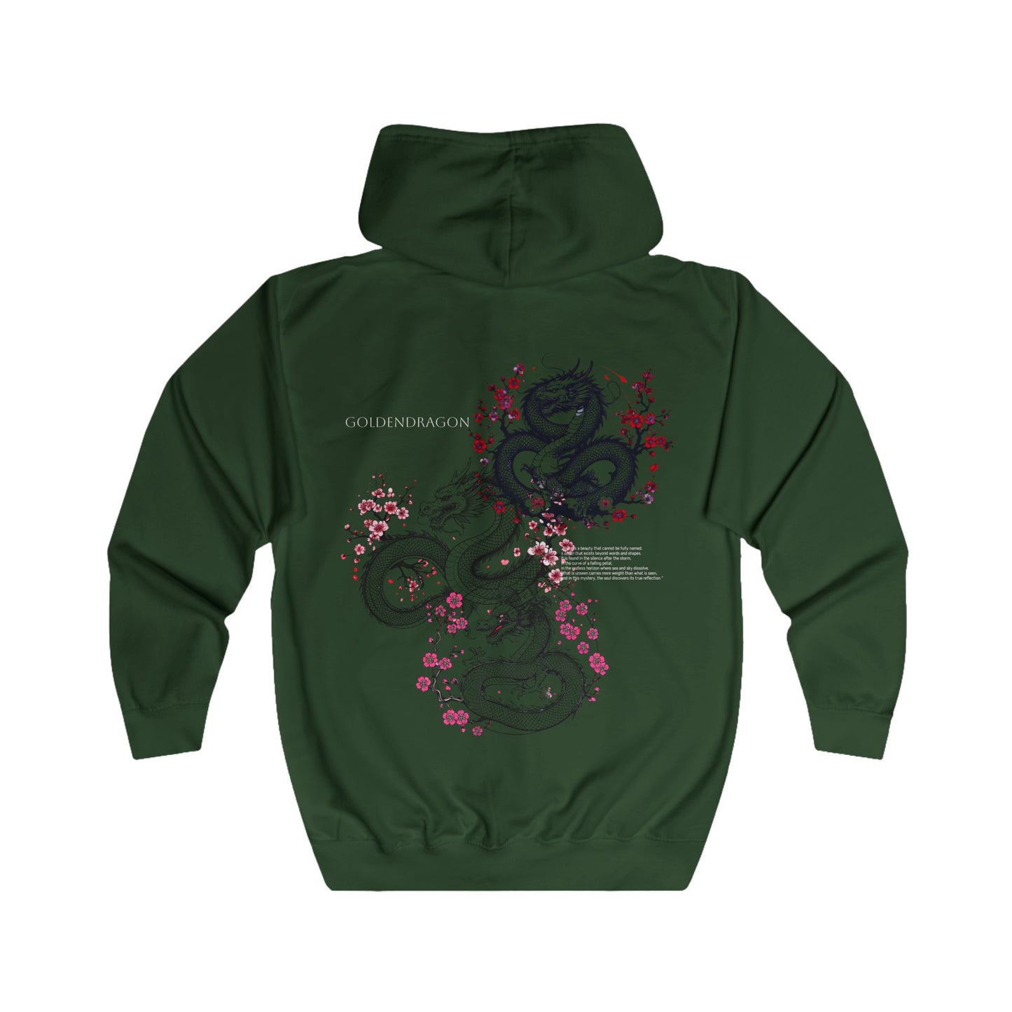 Dragon Sakura - Full Zip Hoodie