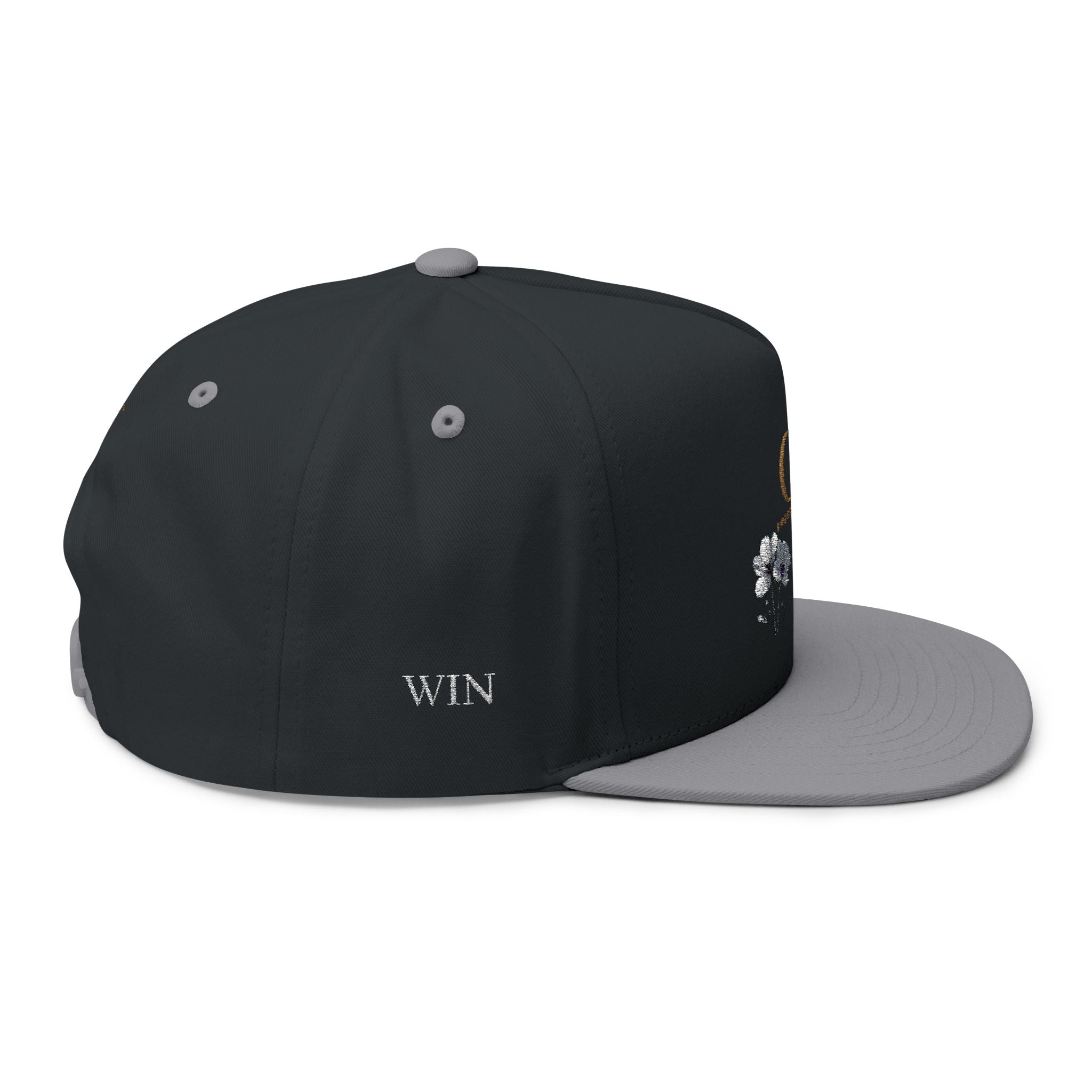 Butterfly Win - Embroidered Flat Cap