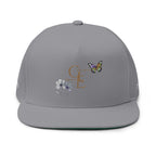 Butterfly Win - Embroidered Flat Cap