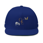 Butterfly Win - Embroidered Flat Cap